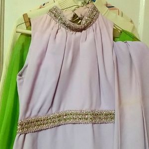 70s dress with slacks